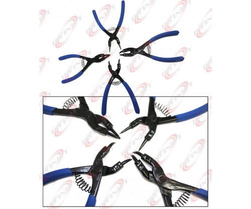 4PC Snap Ring 7" Circlip Plier Manufactured Forged Steel Professional Tool